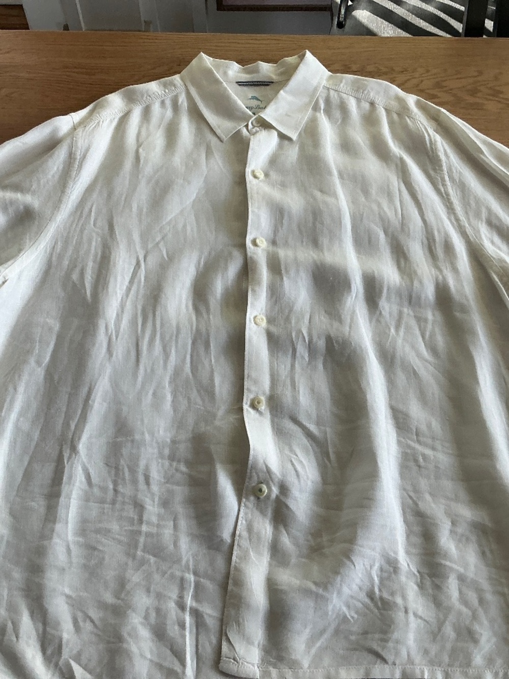 Mens White Linen Shirt